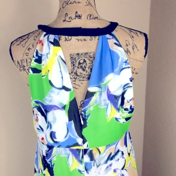 Adrianna Papell Floral Handkerchief Dress NWT 10 - Picture 5 of 6